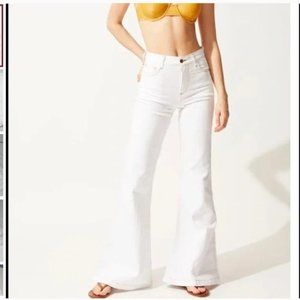 Solid & Striped Flare Jeans White Size 28